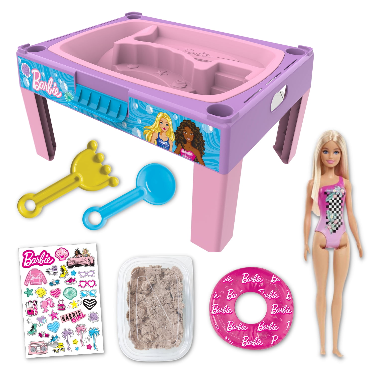 Beach and Waves Playset, Playset for Glossy Pink, 3+ Doll) - Walmart.com