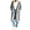 a01Gray, variant on Women Casual Long Sleeve Hooded Trench Coat Zip Up Loose Fit Longline Lall Winter Overcoat with Large Pockets Light Blue S