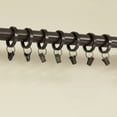 Drapery Clip Rings (Set of 7) Fits 1" Rod Plated Brushed Oil Rubbed