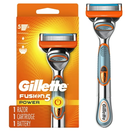 Gillette Fusion5 Power Razor for Men - 1 Gillette Power Razor Handle + 1 Blade Refill
