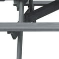 thumbnail image 4 of HomeRoots Gray Solid Wood Outdoor Picnic Table, 4 of 7