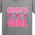 thumbnail image 4 of Inktastic Oma's Girl Heart Youth T-Shirt, 4 of 5