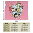 thumbnail image 3 of The Powerpuff Girls Bed Blanket Air Conditioner Quilt Ultra Soft Flannel Blanket All Season Fuzzy Blanket Reversible Fluffy Plush Blanket 60"X50", 3 of 8