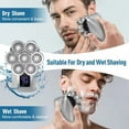 7D Head Shavers for Bald Men, Vanlec 5in1 Head Shaving Kit, Waterproof Rotary Shaver, Wet/Dry