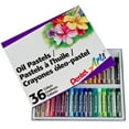 thumbnail image 2 of Pentel Arts Oil Pastels 36/Pkg-Assorted Colors - PHN-36, 2 of 2