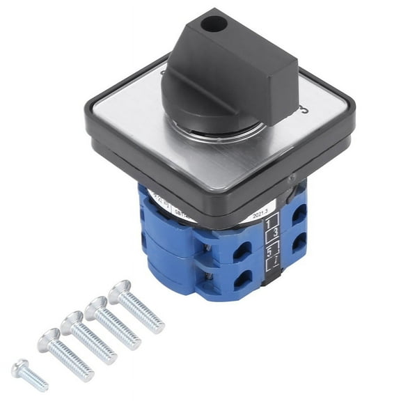 660V 20A Switch 4-Position 2 Pole Selector Universal Cam Changeover Switch Electric Motor Reversing Switch
