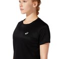 thumbnail image 2 of Playera Asics Mujer Silver SS Top Negro Running 2012B891001, 2 of 4