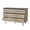 Natural+Black, variant on PORKISS 6 Drawer Dresser, Wood Storage Cabinet with Golden Handle and Golden Steel Legs Vanity for Living Room, Chest of Drawers for Bedroom, Black