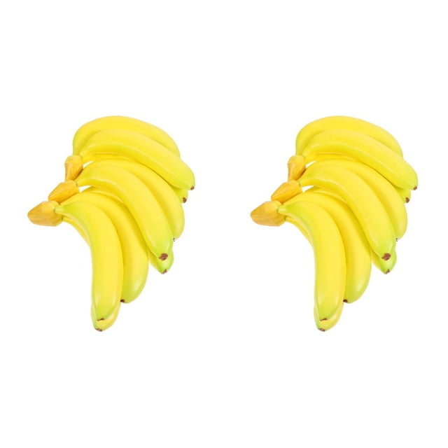 AMERTEER 6 pcs Banana Model Decor Simulation Banana Model Household Fruit Adornment