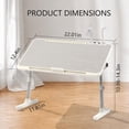 thumbnail image 5 of PHANCIR Height & Angle Adjustable Lap Desk, Laptop Stand Bed Tray with USB Fan & LED Light, Foldable Laptop Desk for Couch Sofa Floor, Gray, 5 of 7