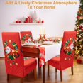 thumbnail image 4 of Dining Room Christmas Chair Covers, Anti-slip Chair Covers 6 PCS, Elastic Super Fit Stretchable Covers, Removable Washable Kitchen Chair Covers Protector for Dining Room, 4 of 8