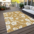 thumbnail image 6 of Addison Rugs Chantille Indoor/Outdoor Transitional Floral Gold Washable Rectangle Rug, 9' x 12', 6 of 6