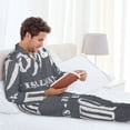 thumbnail image 6 of Gaeub Coffee Is Always A Good Idea Mens Pajamas Set Mens Sleepwear with Long Sleeve Top & Bottoms PJs-Medium, 6 of 7
