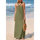 thumbnail image 5 of Vestido de verano PRETTYGARDEN para mujer 2025, holgado, con tiras, verde militar, 5 of 8