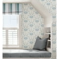 thumbnail image 5 of Nuwallpaper Blue Shellby Peel & Stick Wallpaper, 5 of 7