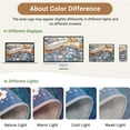 thumbnail image 6 of NewBuros 9'x12' Area Rugs, Boho Non Slip Washable Rugs for Living Room, Stain Resistant Soft Low Pile Indoor Floral Carpet for Bedroom Dining Room Office, Gray Blue, 6 of 9