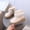 Beige, variant on Girls Warm Ankle Boots Fleece Lined Lace Trim Side Zipper Booties Kids Cute Platform Non-Slip Short Boots Beige 8.5 Toddler