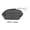 Black 52mm, variant on arctrm Six String Humbucker Pickup Double Coil Easy to Install High Output for Electric Chrome 50mm