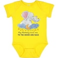 thumbnail image 3 of Inktastic My Mommy Loves Me to the Moon and Back Elephant Family Boys or Girls Baby Bodysuit, 3 of 5