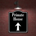 thumbnail image 2 of Primate House Zoo Up Arrow BLACK Aluminum Composite Sign, 8.5"x10", 2 of 9