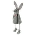 thumbnail image 2 of 17" Gray Spring Loaded Rabbit Table Top Easter Figure, 2 of 3