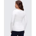 thumbnail image 2 of CRZ YOGA Butterluxe Maternity Long Sleeve Shirts Athletic Yoga Casual Pregnancy Womens Tee Tops Basic Soft, 2 of 7
