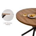 thumbnail image 2 of 39" Round Dining Table, Mid-Century Style for Small Spaces, Leisure Kitchen Table for 4 Person for Apartment Dining Living Room, 2 of 8