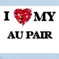 thumbnail image 2 of CafePress - I Love My Au Pair Hearts Design Body Suit - Long Sleeve Cotton Baby Bodysuit, 2 of 4