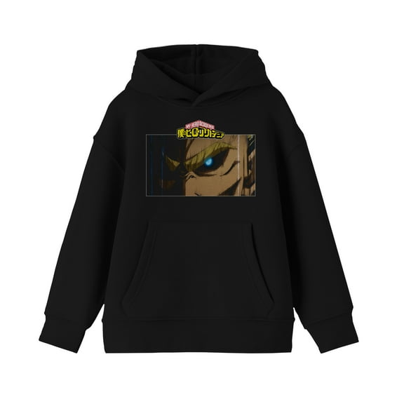 My Hero Academia All Might Screenshot Youth Black Sweatshirt-Medium