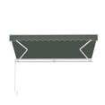 thumbnail image 4 of ALEKO Manual Retractable Home Patio 10 x 8 feet Awning Green Canopy Sunshade, 4 of 12