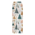 thumbnail image 6 of Hvot&aat Womens Christmas Pajama Pant Flannel Funny Cute Print Lounge Pj Bottoms Straight Leg Casual Trousers, 6 of 6