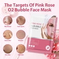thumbnail image 3 of Mascarilla facial de burbujas IREV, paquete de 10 burbujas de O2 con forma de rosa rosa, 3 of 9