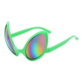 thumbnail image 1 of Alien adulto disfraces gafas Alien gafas de sol Cosplay disfraz Lente colorida del m verde Colcomx Lentes extraterrestres divertidos, 1 of 4