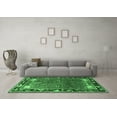 thumbnail image 3 of Ahgly Company Indoor Round Animal Emerald Green Traditional Area Rugs, 7' Round, 3 of 4