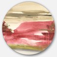 thumbnail image 1 of Designart 'Red Rock I' Traditional Metal Circle Wall Art - Disc of 36, 1 of 5