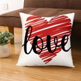thumbnail image 4 of Hwkond Couch Throw Pillows Valentine's Day Linen Pillowcase Home Sofa Cushion Pillowcase,MulticolorB, 4 of 5