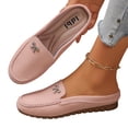 thumbnail image 3 of Mules for Women Soft Comfortable Orthopedic Leather Shoes Fashion Slip On Stitched Flat-Soled Casual Backless Loafers with Cute Bow, 41, 3 of 7