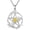 November, variant on Pentagram Daisy Necklace for Women 925 Sterling Silver Birthstone Pentacle Pendant Necklace Pentacle Jewelry Birthday Gifts