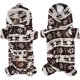 thumbnail image 4 of Dog Winter Coat Plush Coffee Deer Four Feet Pet Hoodies Clothes Warm Pajamas Clothing for Dogs Cats (5 Sizes) (S), 4 of 5