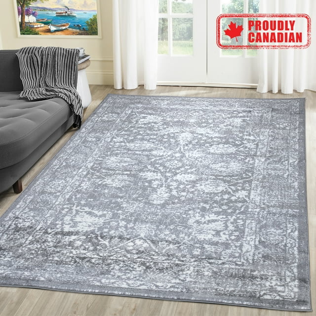 A2Z Santorini 6076 Luxury Flower Pattern Hallway Runner Area Rug Tapis Carpet (3x5 4x6 5x7 5x8 7x9 8x10)