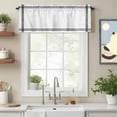 thumbnail image 2 of Pure White Kitchen Curtain Valances for Windows Farmhouse Short Curtains, Simple Solid Color Rod Pocket Valance Curtain for Bedroom Cafe Living Room, 2 of 8