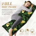 thumbnail image 5 of Lsque Fresh Avocados Body Pillow Case Cover,Ultra-Soft Microfiber Bed Pillow Cases 20x54 inches,Elegant Bedding,Breathable Durable Pillow Cover with Envelope Closure, 5 of 8