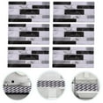 thumbnail image 2 of 27 piezas de azulejos de pared autoadhesivos, impermeables, despegables y pegables, para pared, para salpicadero, de vinilo, decorativos, de mármol, para sala de estar y baño, 2 of 8