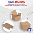 thumbnail image 5 of MT Products Tuck Top Kraft Paperboard Gift Boxes 4" x 4" x 4" - Pack of 30, 5 of 8