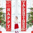 thumbnail image 2 of Valentine's Day Buffalo Plaid Porch Sign Love XOXO Hanging Banner Flag Red Black Party Supplies Home Farmhouse Indoor Outdoor Decoration, 2 of 7