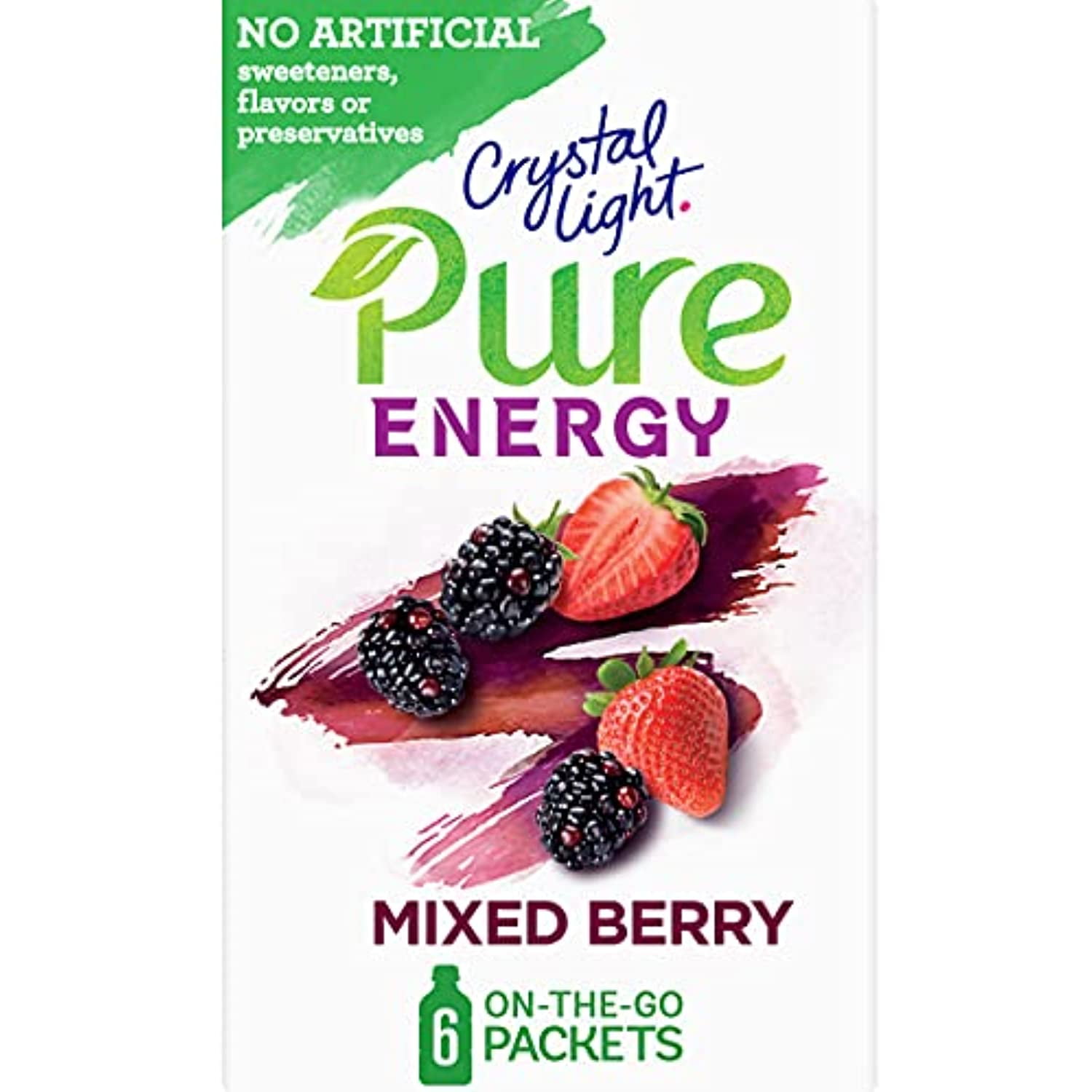Is Crystal Light Healthy For You Crystal Light Pure Mixed Berry Energy Drink Mix With Caffeine And B