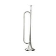 thumbnail image 1 of Tachiuwa Bugle Brass Instrument Portable Brass Blowing Bugle for Beginner Band Adults silver C, 1 of 9