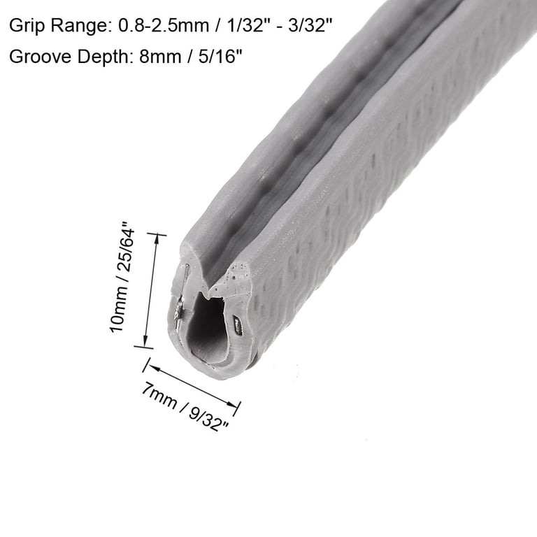 Profilé De Bord En U Blanc - Protecteur De Bord 10 Pieds (3m) - Pour Bords De 1/32" à 3/32"