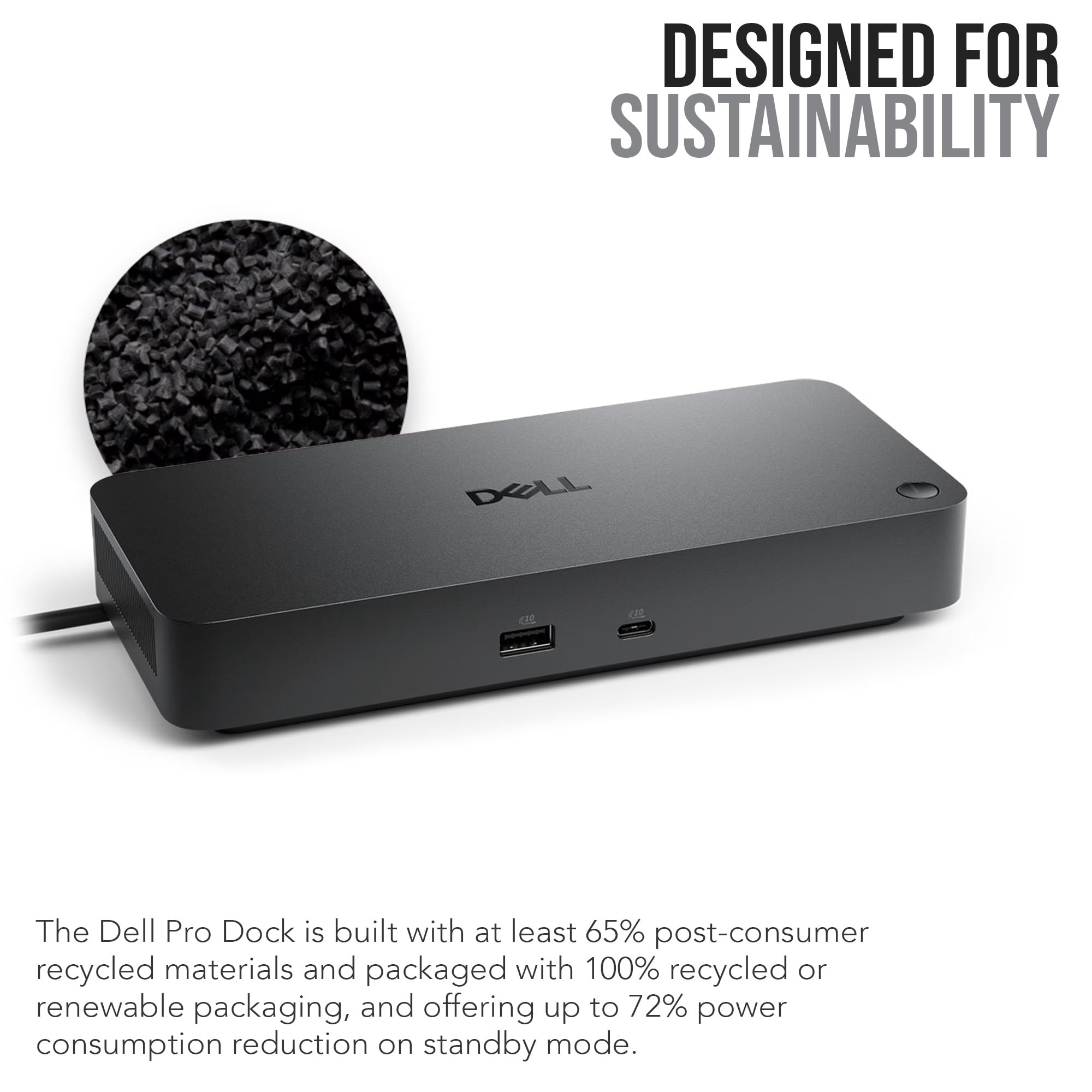 Dell WD25 Pro Dock - Universal 100W USB-C Docking Station Bundle with HDMI Cable and Ties (3 Items)