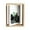 47-Wood color, variant on Leyfeng 2 PCS Picture Frames, 7-Inch Rotating Floating Picture Frame, Embossed Wood Picture Frame with High Definition Glass Front Frame, Double Sided Display Frame for Vertical & Horizontal Tabletop